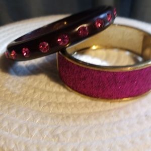 Pink bracelets- set of two